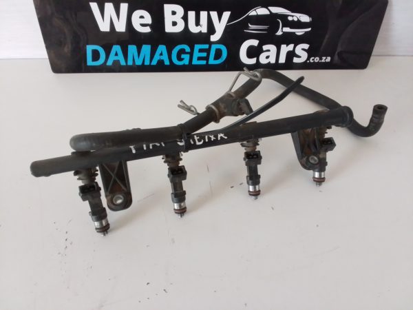 Fiat Sienna/Strada 1.2 Fuel injectors x4 with fuel Rail OEM - Image 4