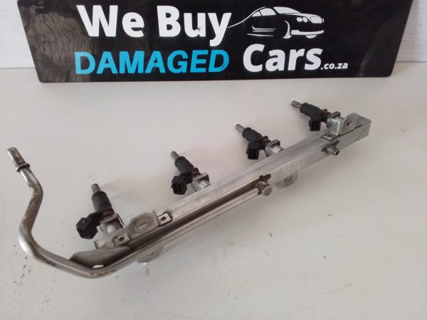 BMW E90 320i N43 Fuel Injectors x4 with Fuel Rail OEM - Image 4