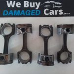Ford Focus ST1/2 2.5T 5-Cylinder Con Rods and Pistons Singles OEM