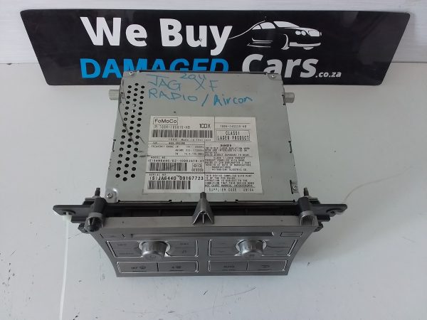 Jaguar XF Radio & Climate Control Panel 2011 OEM - Image 2