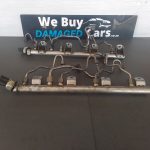 BMW F10 550i N63 Fuel Rail including Pipes and Pressure Sensor each OEM