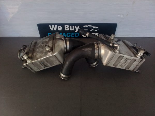 BMW F10 550i N63 Intercooler with Boost Pipe and Rubber Cuppling (singles) OEM - Image 3