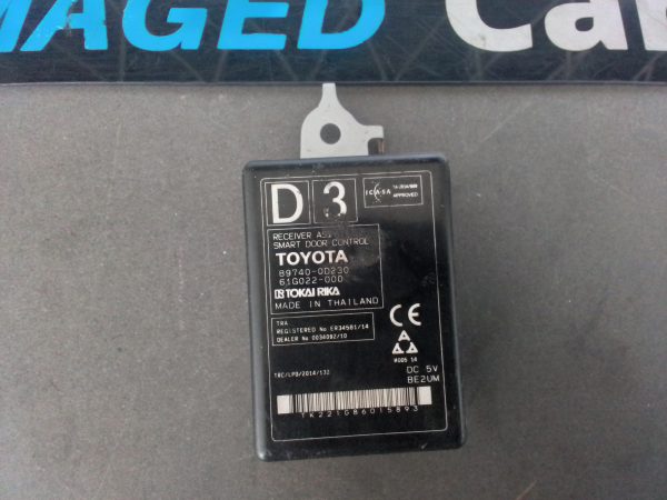 Toyota Yaris 2018 1.5 2NR Smart Door Control OEM